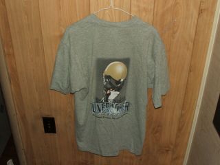 Rare Vintage Linebacker Lounge Notre Dame Fighting Irish Football T Shirt Size L 5