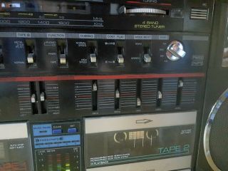 RARE Clairtone /Conion 7938 4 Band Radio Double Cassette Recorder BOOMBOX 6