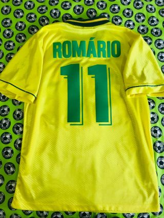 Rare Umbro Brazil Brasil Home Soccer Football Jersey 1994 1995 Romario