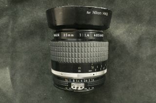 Nikon Nikkor 35mm F1.  4 Ai - S,  Rare,  From Japan,