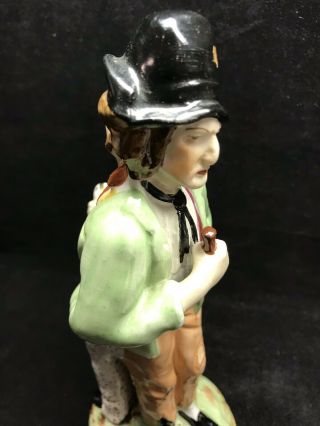 Rare Antique Staffordshire Ware Double sided Water and Gin figurine 1890 ' s (D11) 7