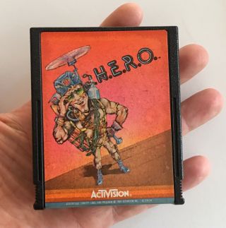 Hero / H.  E.  R.  O.  Cartridge For Atari 2600 - Tough Pull - Rare