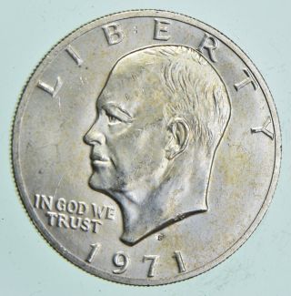 Specially Minted S Mark - 1971 - S - 40 Eisenhower Silver Dollar - Rare 225
