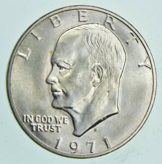 Specially Minted S Mark - 1971 - S - 40 Eisenhower Silver Dollar - Rare 298