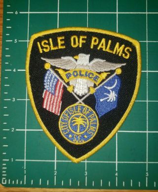 Rare Vintage Isle Of Palms South Carolina Beach Coast Island Of Sc Police Patch