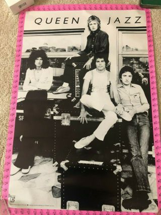 Queen Jazz 1978 Band Photo Promo Poster Us Not Folded Very Rare