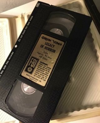 LEGACY OF HORROR (1978) - GORGON MPI VIDEO BIG BOX - VHS - ANDY MILLIGAN RARE GORE 4