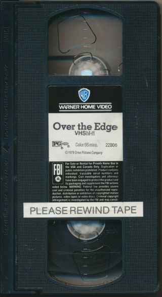 Over The Edge Matt Dillon Suburban Teens Gone Wild On A Youth Rampage VHS Rare 3