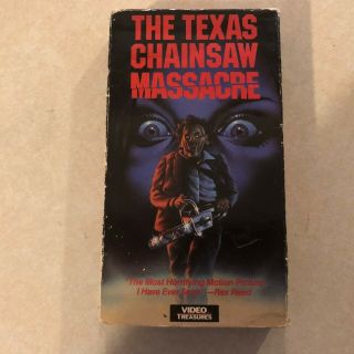 Texas Chainsaw Massacre,  Vhs,  Video Treasures,  Oop,  Rare