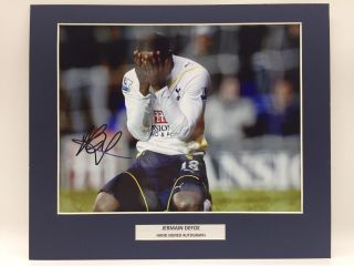 Rare Jermain Defoe Tottenham Signed Photo Display,  Autograph Spurs England