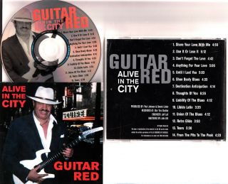 Guitar Red Alive In The City Rare Blues R&b Cd Hard Times Lp Artist Paul Johnson
