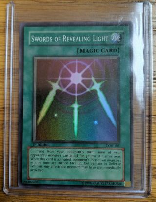 Yugioh Swords Of Revealing Light Lob - 101 Rare 1st Edition M/nm
