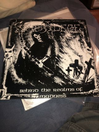 Sacrilege Behind The Realms Of Madness 1991 Core Records Rare.  Vinyl Lp