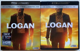 Marvel Logan 4k Ultra Hd Blu Ray Noir 4 Disc Set,  Rare Slipcover Sleeve Limited