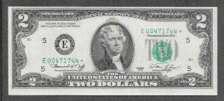 1976 E Richmond Star - $2 Unc Miscut Rare Replacement Note