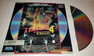 A Nightmare On Elm Street 4: The Dream Master Laserdisc Image 1988 Rare