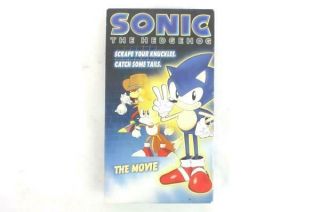 Sonic The Hedgehog: The Movie Vhs 1999 Cartoon Video Game Theme Sega Rare