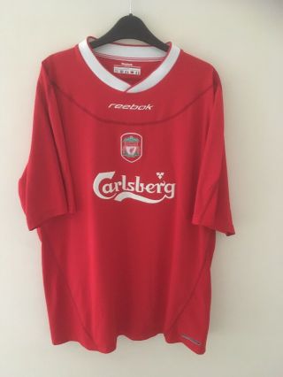 Rare Liverpool Football Shirt Size Xl 2002 - 2004 Season Reebok Soccer England