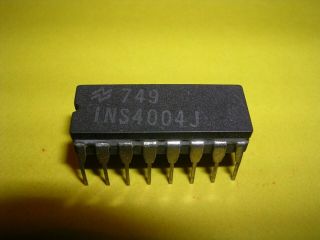 National Semiconductor (ns,  Nsc) Ins4004j (intel 4004,  C4004) - Very Rare
