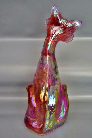 Fenton for Levay ALLEY CAT Rare Ltd.  Run (200) Velva Rose Carnival Figurine 6622 5