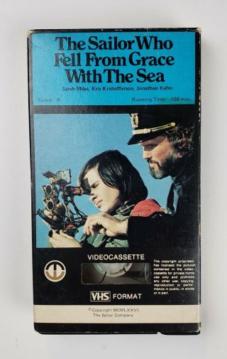 Vintage The Sailor Who Fell From Grace With The Sea Vhs Magnetic Video 1980 Rare