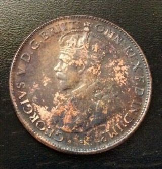1923 Australian One Half Penny Rare Key Date