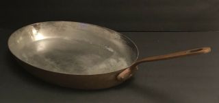 Heavy Rare Stamped Dehillerin French Copper Oval Pan 15 - 7/8x10 - 1/8x2,  App.  4lbs