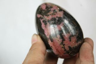 491g Rare Natural Red Tourmaline Crystal Polishing Eggs Healing A54