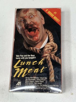 Rare Horror Vhs Lunchmeat (tapeworm /monogram)