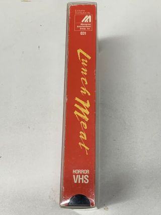 RARE HORROR VHS LUNCHMEAT (Tapeworm /monogram) 2