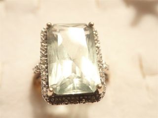Ultra Rare Rjw Sterling Silver Gem Stone Cluster Ring