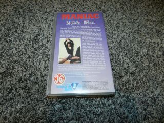 RARE HORROR VHS MANIAC starring CAROLINE MUNROE JOE SPINELL CK VIDEO AMSTERDAM 2