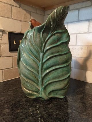 Stangl Pottery Vase 3707 - Extremely Rare Large Vintage Stangl Art Deco Green