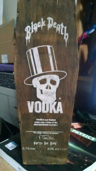 Black Death Vodka Coffin Box Rare