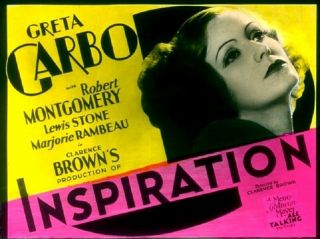 Inspiration Rare Classic Pre Code Dvd 1931 Greta Garbo Robert Montgomery