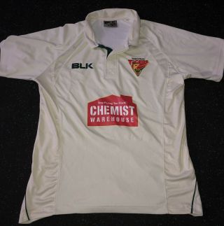 Rare Player Issue Tasmanian Cricket Sheffield Shield Shirt Size S (jake Doran)