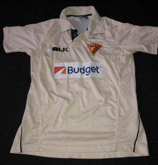 Rare Player Issue Tasmanian Cricket Sheffield Shield Shirt Size Small