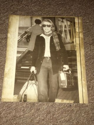 David Soul At Heathrow - Very Rare 1980 Press Photo.  Starsky & Hutch