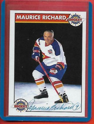 Rocket Maurice Richard 92 - 93 Zellers Signature Nrmt (montreal Canadiens) Rare