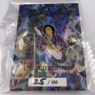 Collectible Jimi Hendrix Pin Collector’s Card Rare Numbered Gift Limited Edition