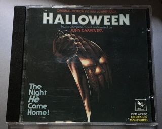 John Carpenter’s Halloween - Motion Picture Soundtrack (cd) Rare
