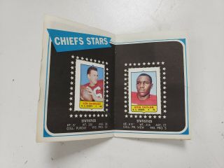 Kansas City Chiefs 1969 Topps Football Mini Album With Stamps • Complete Rare