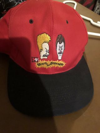 Vintage Very Rare Mtv Beavis And Butt - Head Baseball Hat Snapback Never Worn