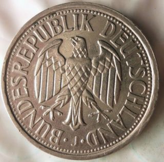1951 J GERMANY 2 MARKS - Rare Type - High Value Great Coin - GERMAN BIN 10 2