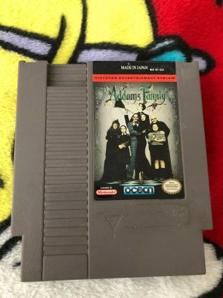 Nes The Addams Family (nintendo Entertainment System 1991) Avgn Rare