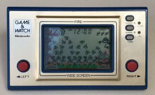 Nintendo Game And Watch Fire Fr - 27 1981 Vintage Rare And