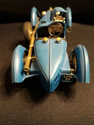 Rare Burago 1/18 1934 Bugatti Type 59 Blue (No Box) 3