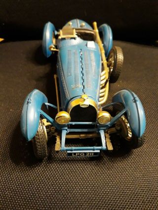 Rare Burago 1/18 1934 Bugatti Type 59 Blue (No Box) 4