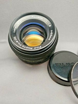 Rare Fujinon Fuji Photo Film Co.  55mm F/1.  6 Bokeh Lens M42 Mount Low S 170219
