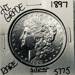 1897 Morgan Silver Dollar Hi Grade U.  S.  Rare Coin 5775
